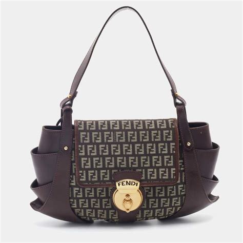 borsa hobo fendi zucchino|Fendi Borsa Posh Zucchino Hobo .